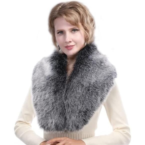 Accessories Faux Fur Collar Scarf Neck Warmer Grey Poshmark